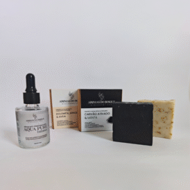 Kit Skincare Natural Facial – Sérum Antiacne e Sabonetes Detox